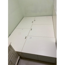訂造傢俬 衣櫃床+頂櫃+2櫃桶 *可自訂呎吋 (不包床褥)(IS7065)