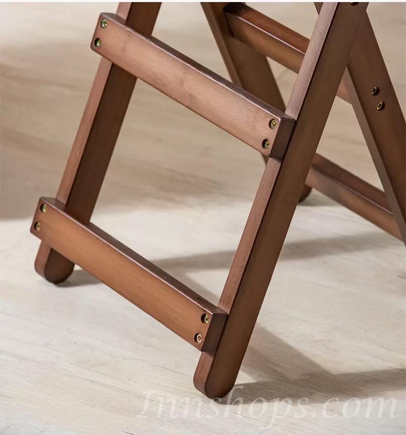 楠竹系列 竹制高腳折叠凳Bar椅*28cm  (IS5290)