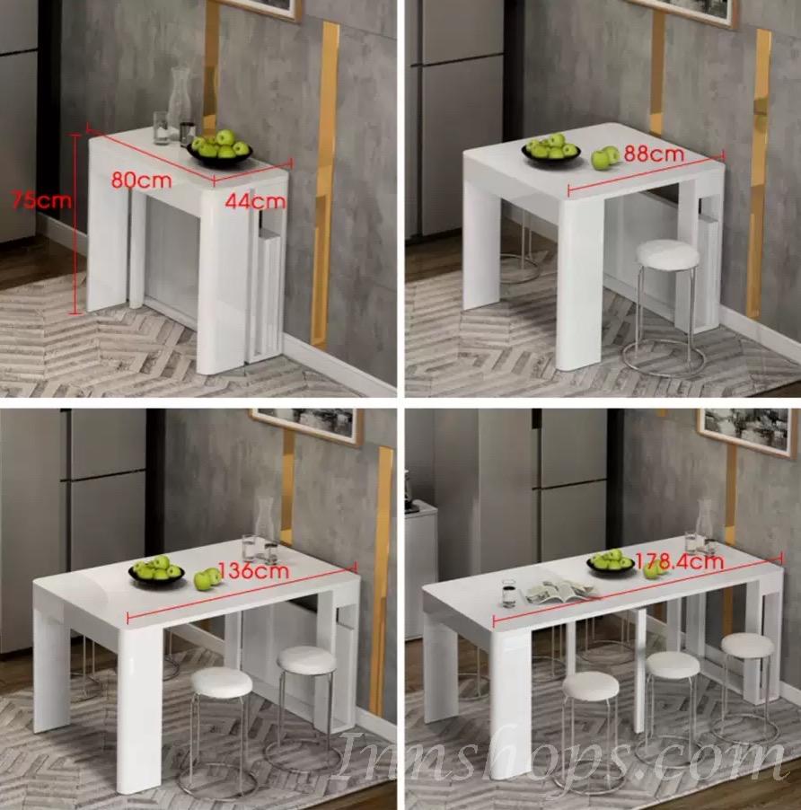 北歐摩登系列 伸縮餐桌組合 44cm-178.4cm (IS4927)