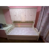 英倫典雅 實木衣櫃床 組合床 子母床(不包床褥)(IS0198)