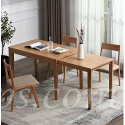 北歐實木系列 白橡木伸縮餐桌椅子 (110cm-180cm)/(120-190cm)(IS7217)