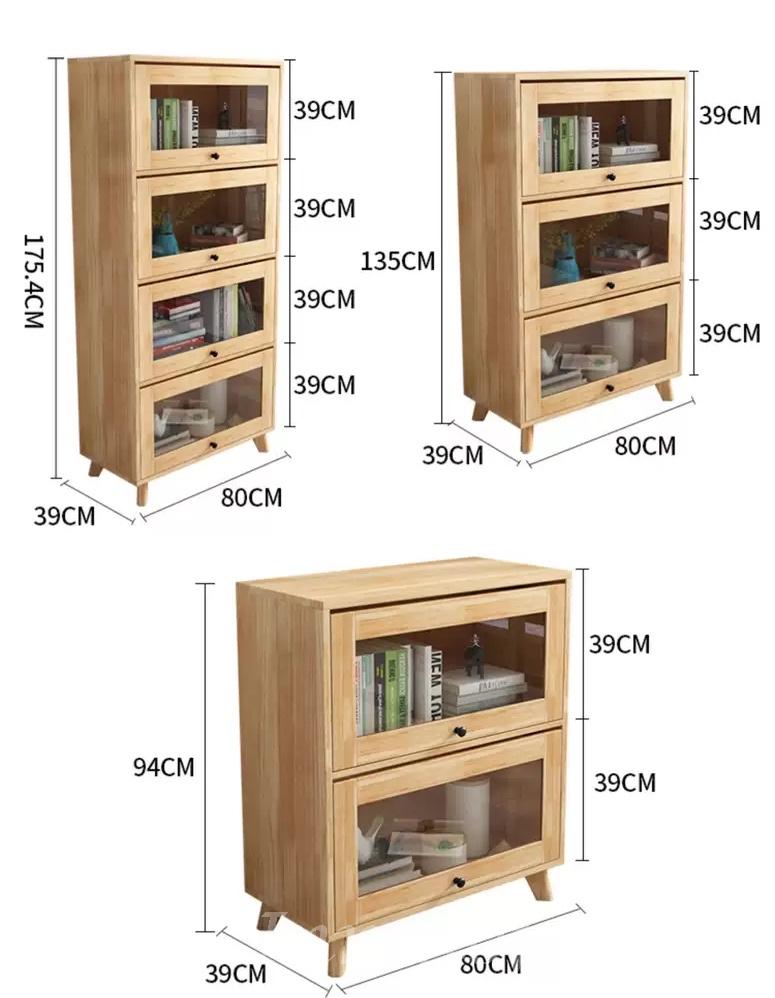 芬蘭松木系列 實木書架書櫃 80cm (IS7372)
