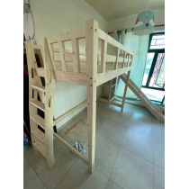 兒童皇國 松木實木滑梯組合床 *可訂做呎吋(不包床褥)(IS7249)
