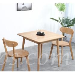 北歐實木白橡木系列 餐桌椅子組合 (IS7439)