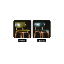 灰色麻布款 $99) 實木北歐風格 Bar Chair 吧椅(IS4560)