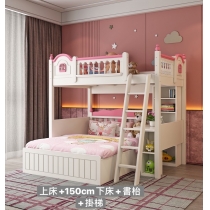 兒童傢俬 丁字床 下床油壓床 小朋友床 *4呎/5呎/6呎(不包床褥)  (IS7385)