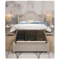 兒童傢俬系列 油壓公主床*4呎 (不包床褥)(IS7506)