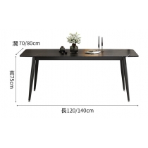 北歐系列岩板輕奢餐枱餐桌椅組合*120/140cm (IS7561)