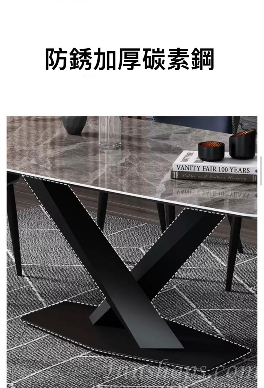 意式岩板長方形餐桌*130/140/160/180cm (IS7690)