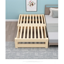 兒童多功能實木折疊伸縮床梳化床兩用榻榻米單人床 (IS6758)