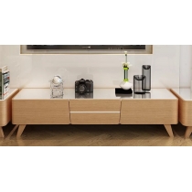 北歐輕奢鋼化玻璃電視櫃茶几組合現代簡約客廳組合 (IS7752)