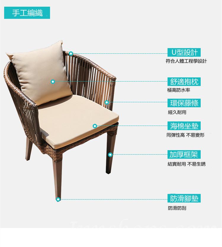 戶外傢俱 仿藤桌椅套裝 150cm *一桌6椅(IS3833)
