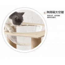 貓爬架實木多層板貓窩貓樹大型跳台貓抓板太空碗（IS7774）