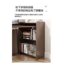 日式小戶型轉角書桌家用隱形折疊伸縮書台書櫃(IS7780)