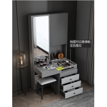 北歐梳妝台儲物全身鏡小戶型收納化妝桌送妝凳(IS7794)