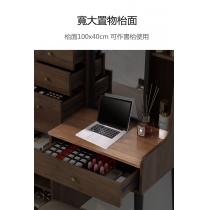 輕奢ins風伸縮梳妝台現代簡約小型化妝桌送梳妝凳 *80cm (IS7835)