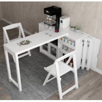 北歐摩登系列 伸縮餐桌椅餐邊櫃組合 可收納摺椅 *120cm (IS7837) (IS6666_upgrade)