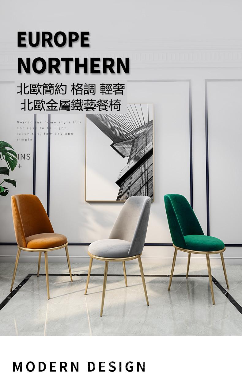 北歐餐椅現代簡約家用靠背椅咖啡餐桌椅創意休閑椅子(IS7927)
