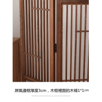 中式實木隔斷屏風移動客廳復古辦公實木簡約折疊屏風(IS7916)