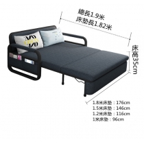 梳化床可折疊多功能小戶型客廳拆洗兩用儲物梳化100cm/120cm/150cm/180cm（IS7921）