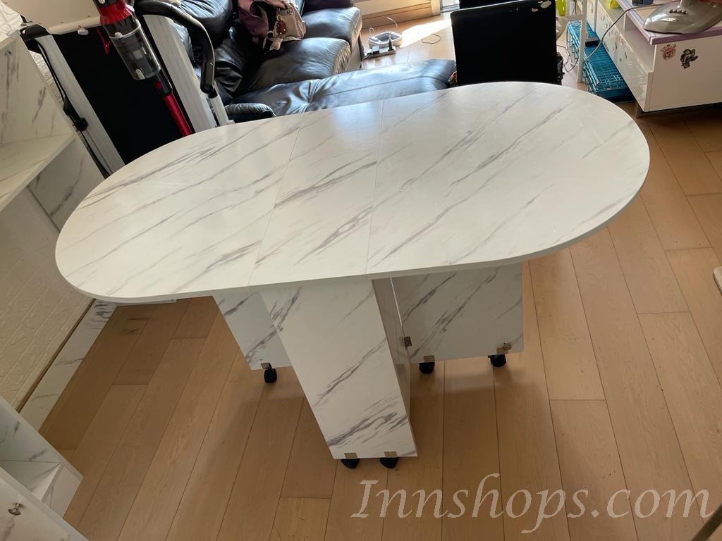 時尚系列 伸縮餐桌*120/140cm (IS6075)