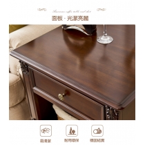 美式客廳梳化邊櫃小方桌實木方几茶几邊几角几(IS5265)
