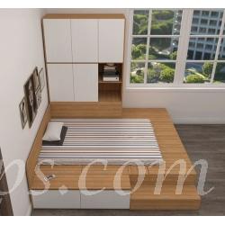 訂造 多功能衣櫃組合床 雙人床 儲物床 (IS4278)