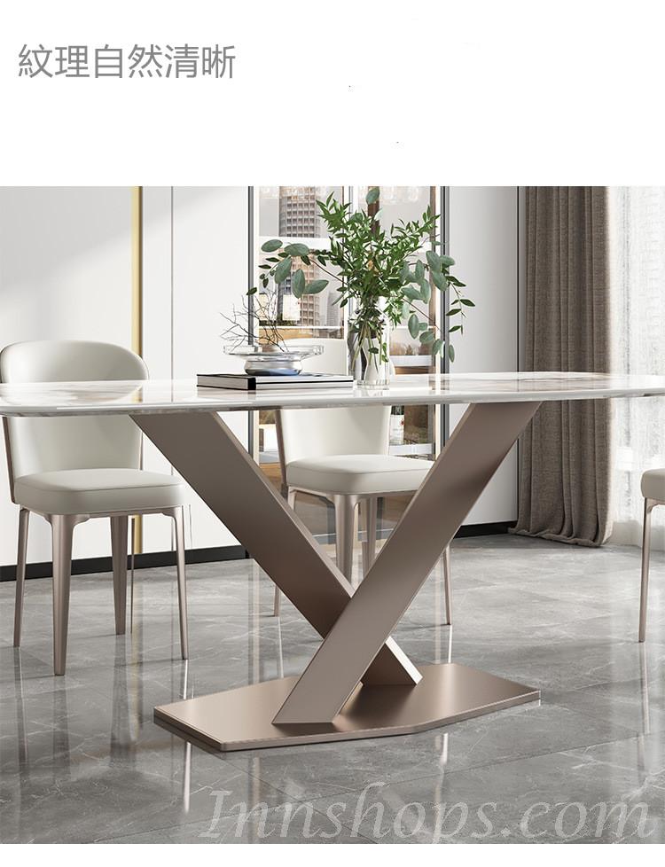 Italian style 岩板餐桌 設計師高端設計客廳長方形餐桌/餐桌椅組合 130/140/160/180cm (IS0080)
