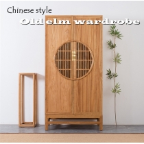 中式老榆木衣櫃 實木家具100cm  (IS0159)