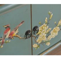 Chinese style 中式手繪花鳥客廳玄關櫃 文藝餐邊櫃裝飾儲物櫃 (IS0191)