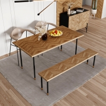 Nordic style 北歐創意藝術餐桌椅组合 120/140/160/180cm (IS0357)