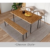 北歐創意藝術餐桌椅组合 120/140/160/180cm (IS0357)