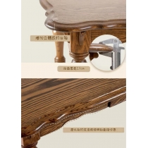 北美實木餐桌 復古藝術橡木長方形帶抽屜餐桌 140cm/160cm(IS0455)