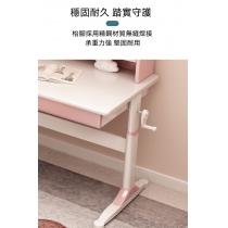 日式實木橡木 兒童實木可升降書桌 書架一體桌 寫字桌椅套裝100cm/120cm（IS8023）