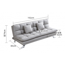 多功能梳化床可折疊兩用小戶型科技布雙人床 梳化 (IS8061)