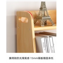 日式實木橡木書架 桌面收納置物架 兒童書桌上分隔板 多層整理架子60cm/80cm（Is8071）