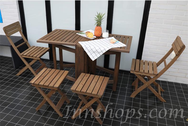 戶外傢俱 長方形折叠枱 桌椅套裝 (IS0538)