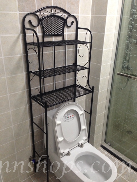 時尚 廁所落地多層收納架 洗手間馬桶置物架 浴室置物架*138/160cm (IS8112)