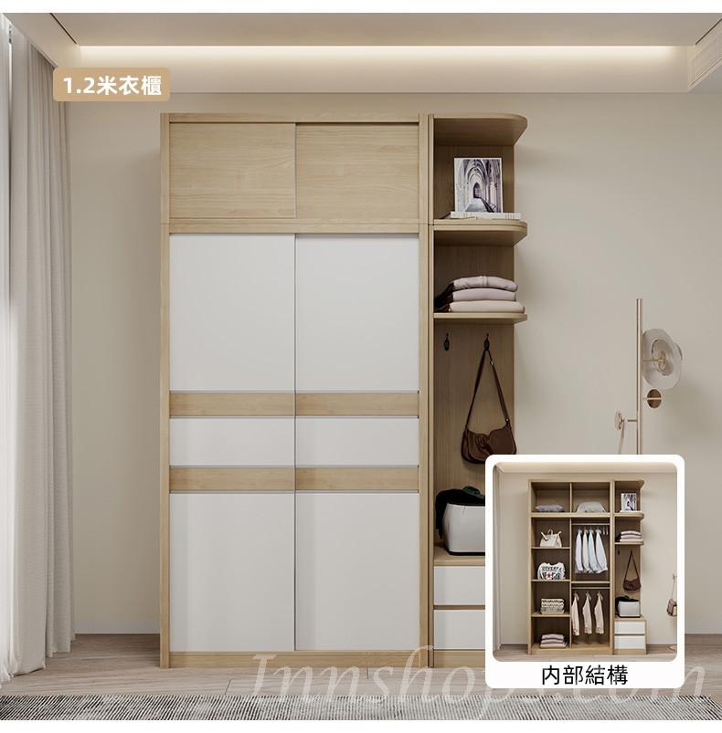 北歐摩登系列 趟門衣櫃 120/140/160cm（IS8174）