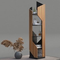 北歐摩登系列 創意輕奢落地書架 客廳櫃多層置物架轉角櫃(IS0514)
