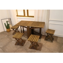 戶外傢俱 長方形折叠枱 桌椅套裝 (IS0538)