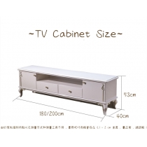 歐式現代簡約奢華實木電視櫃茶几組合家具套裝 180/200cm  (IS0552)