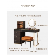 輕奢梳妝枱新款現代簡約化妝桌收納櫃一體 100/120cm  (IS0614)