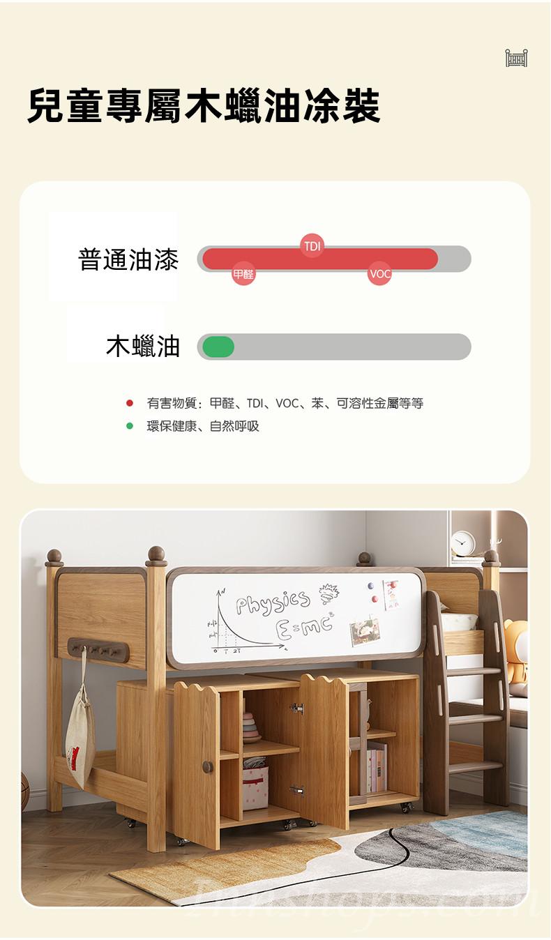 兒童皇國 卡通床 多功能組合半高組合床201.1cm(IS8220)