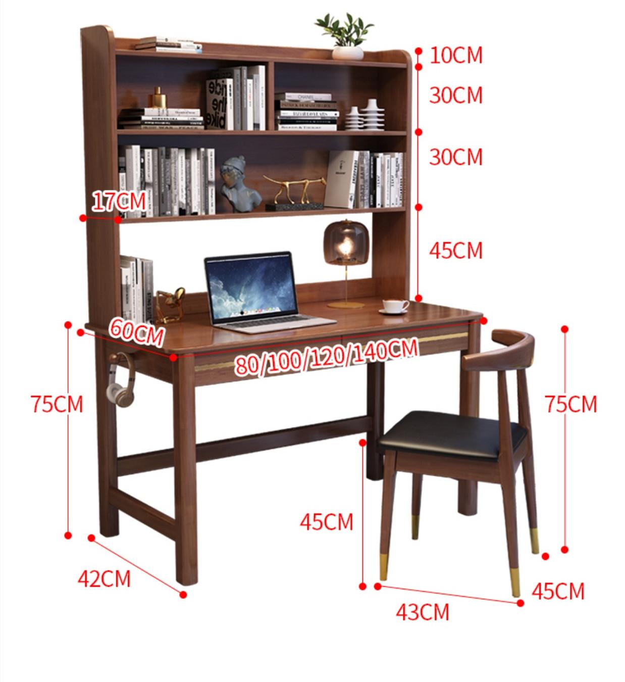 日式實木橡木系列 電腦桌 書桌 寫字桌*80/100/120/140cm (IS8289)