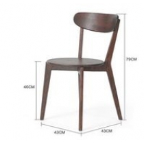 日式品味系列 實木圓形餐桌椅桌子 家用小圓桌60/70/80cm(IS8238)