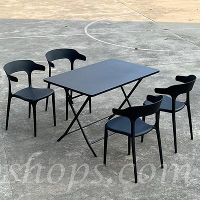 戶外室外休閒洽談折疊桌 外擺餐桌椅子60cm/70cm/80cm/110cm(IS8326）
