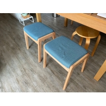 櫸木實木梳妝凳 換鞋凳 餐椅 (IS7705)