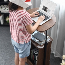 時尚系列 多功能可移動小型 升降電腦桌   辦公桌培訓講台寫字台 (IS8337)