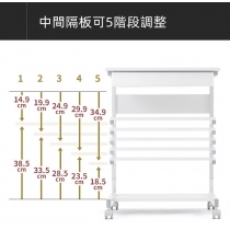 時尚 移動桌書桌 電腦台 電腦桌55cm（IS8338）